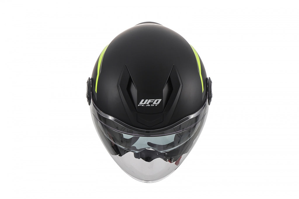 CAPACETE UFO URBAN SPIRIT HE13003 PRETO/NEON - M