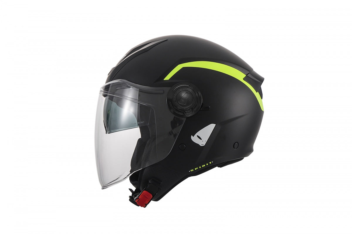 CAPACETE UFO URBAN SPIRIT HE13003 PRETO/NEON - L