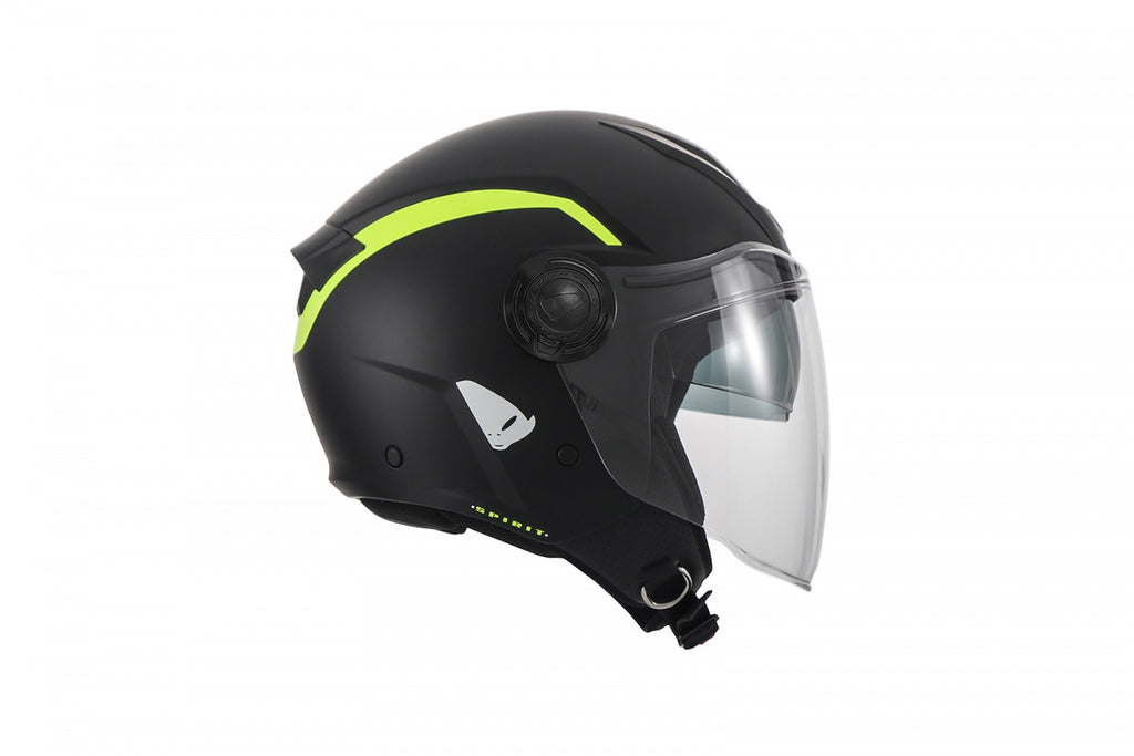 CAPACETE UFO URBAN SPIRIT HE13003 PRETO/NEON - L