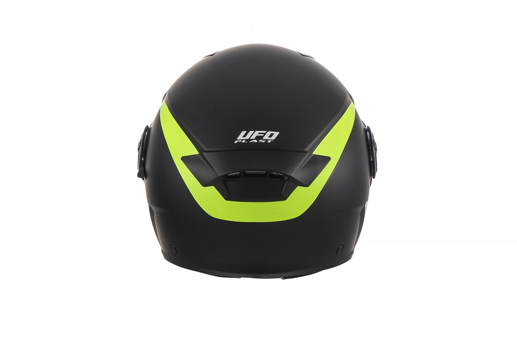 CAPACETE UFO URBAN SPIRIT HE13003 PRETO/NEON - L