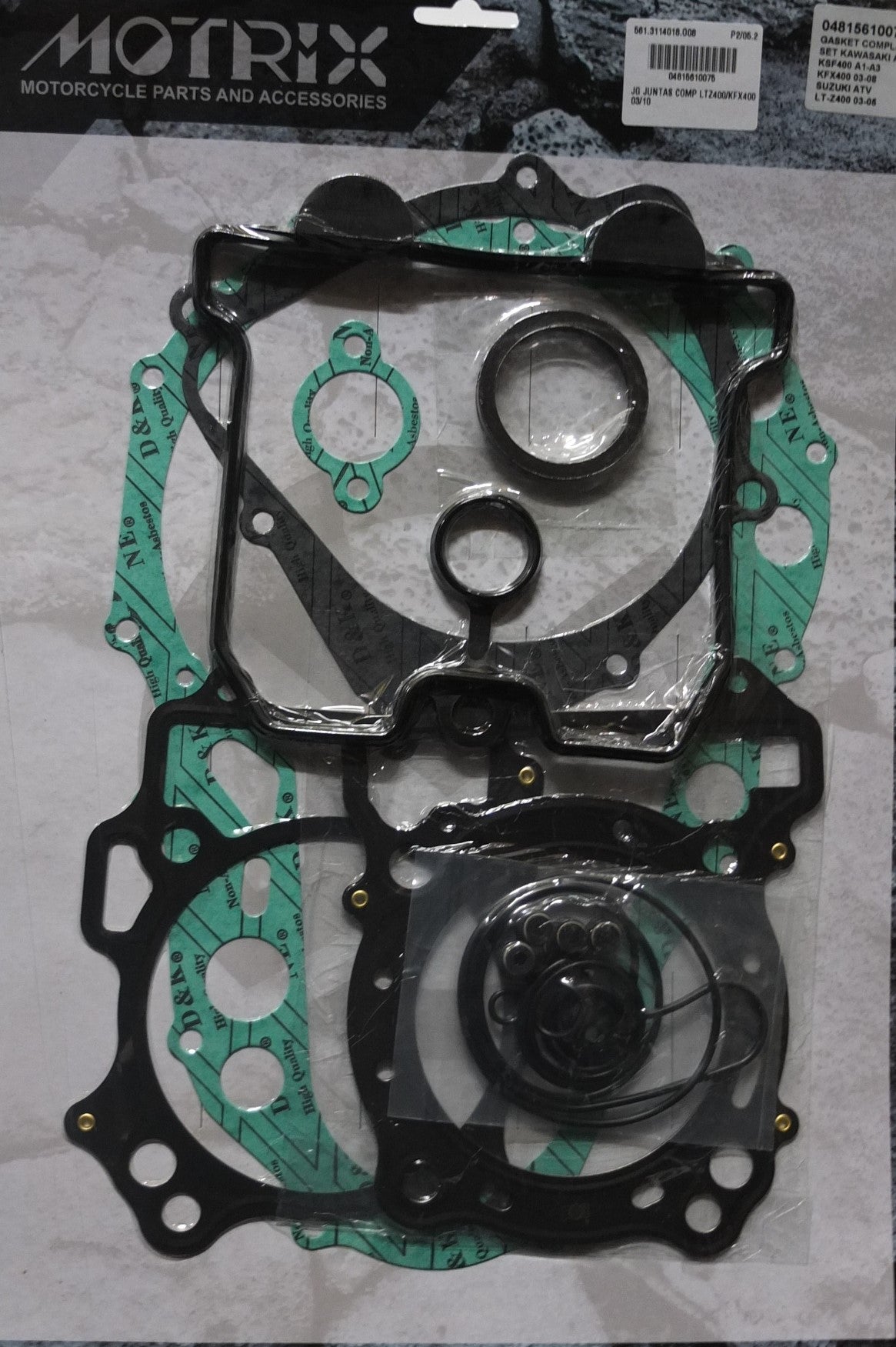 JOGO JUNTAS COMPLETO LTZ400/KFX400 03/10