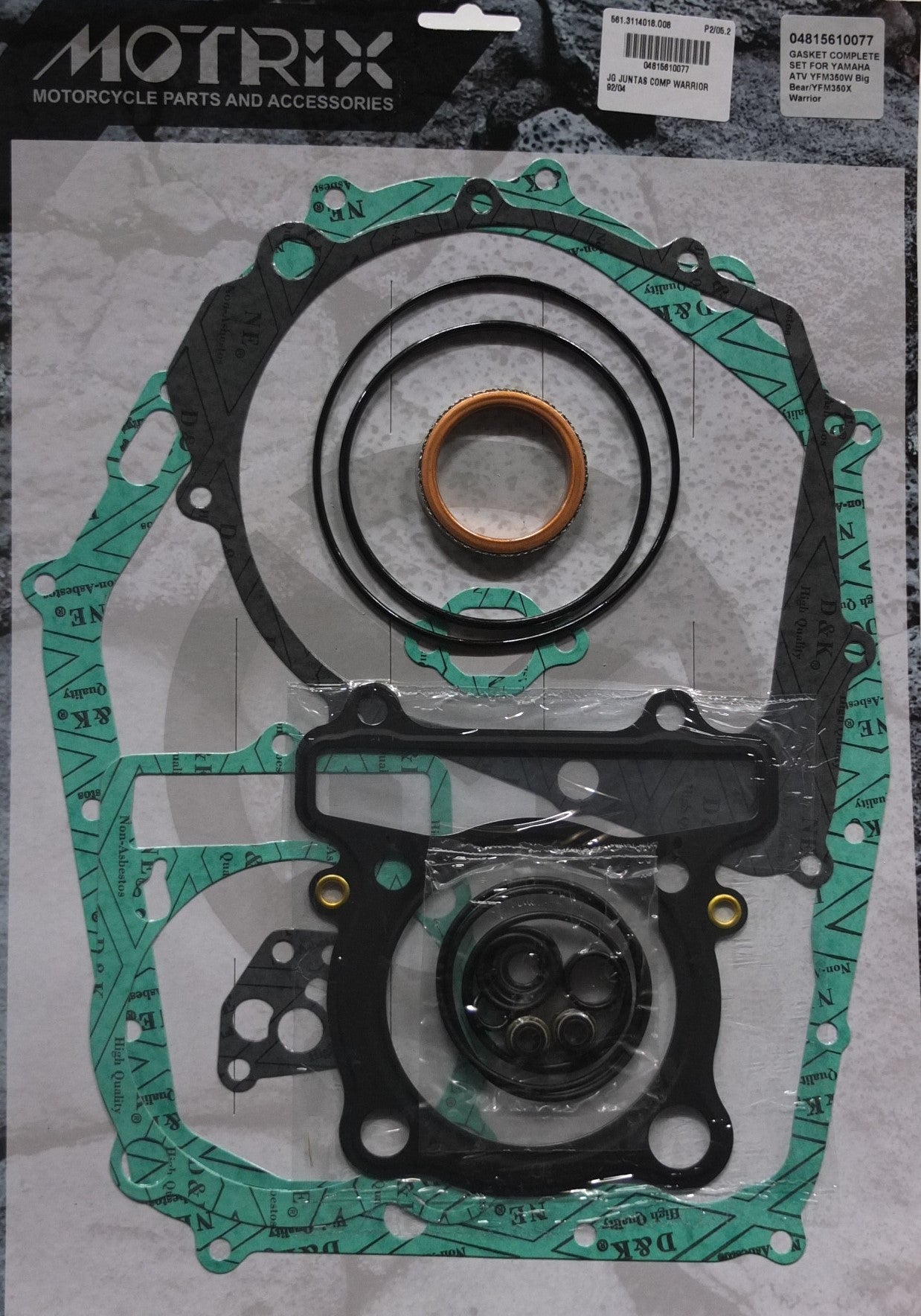 JOGO JUNTAS COMPLETO YAMAHA YFM350 WARRIOR 92/04