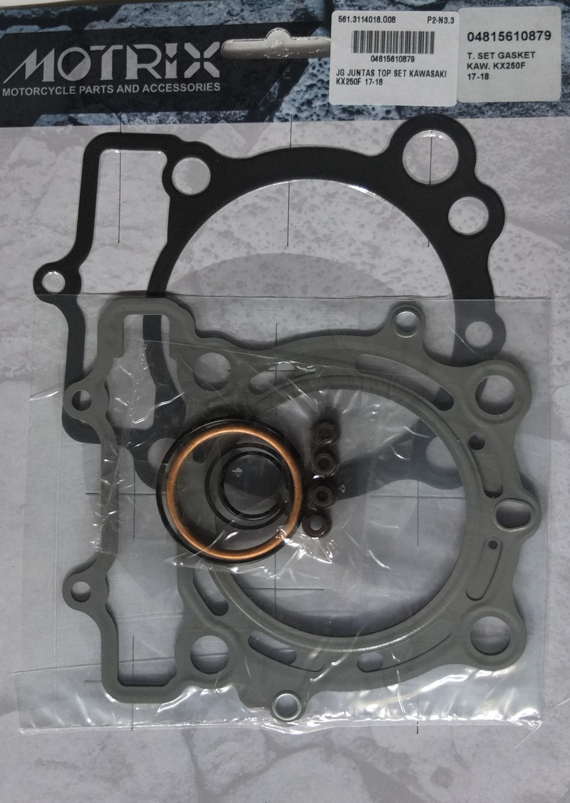 JOGO JUNTAS TOP SET KAWASAKI KX250F 17-18
