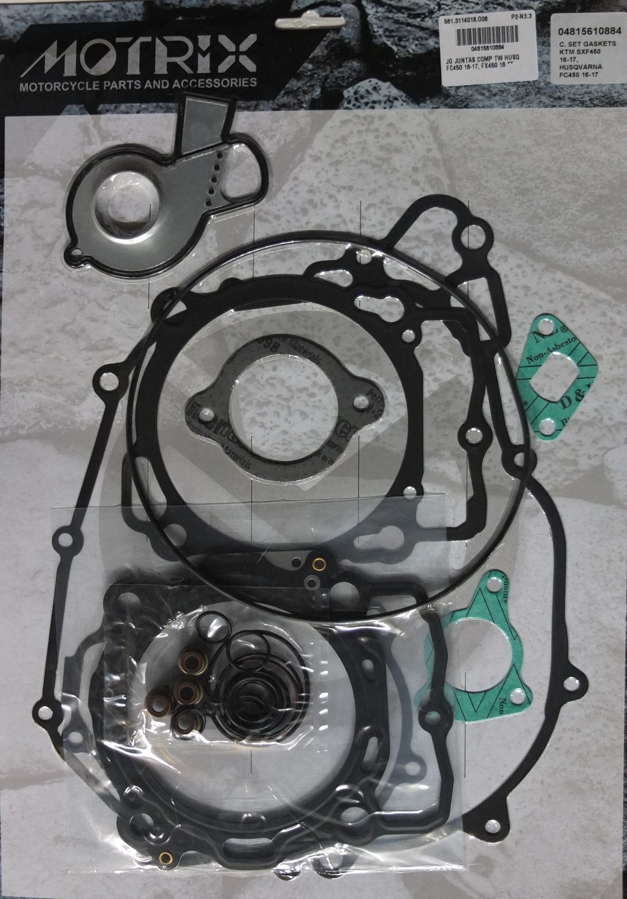 JOGO JUNTAS COMPLETO TW HUSQVARNA FC450 16-17, FX450 18 **