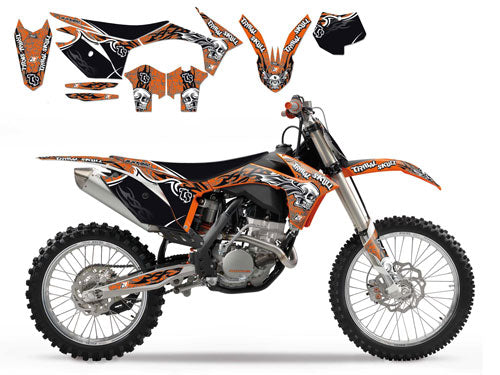 KIT AUTOCOLANTES + CAPA SELIM BLACKBIRD TRIBAL SX/SXF 11/12, EXC 12/13 - 8537B