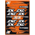 KIT AUTOCOLANTES BLACKBIRD KTM SX/SXF/EXC/EXCF (FOLHA) - 5509 -
