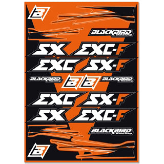 KIT AUTOCOLANTES BLACKBIRD KTM SX/SXF/EXC/EXCF (FOLHA) - 5509 -