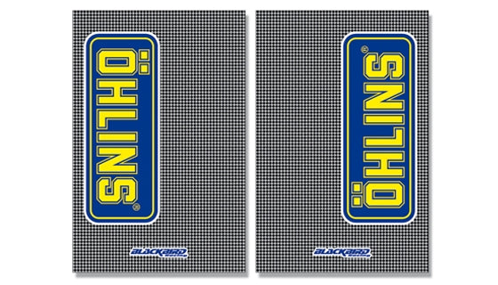 KIT AUTOCOLANTES BLACKBIRD PROTECAO SUSPENSAO "OHLINS" CARBONO - 5015O