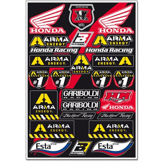 KIT AUTOCOLANTES BLACKBIRD HONDA GARIBOLDI 50x35cm - 5076G