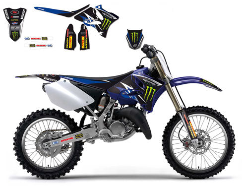 KIT AUTOCOLANTES + CAPA SELIM BLACKBIRD MONSTER YZ125/250 (UFO RESTYLE) - 8242R3
