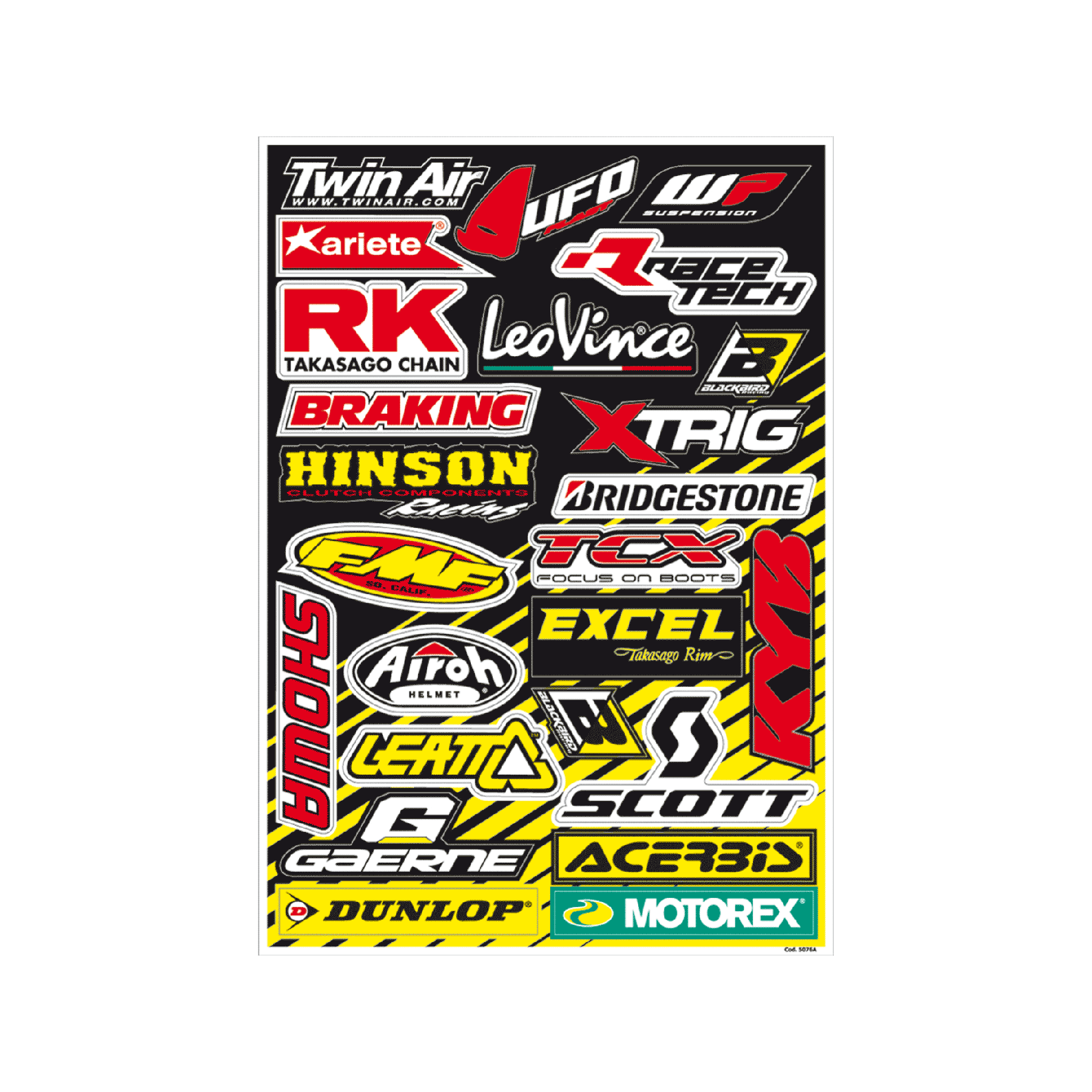 KIT AUTOCOLANTES BLACKBIRD "MARCAS" 50X35CM - 5076A