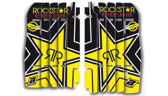 KIT AUTOCOLANTES BLACKBIRD PROTECAO RADIADOR ROCKSTAR ENERGY VAMO CRF450 09/12 A101R8