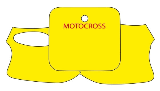 AUTOCOLANTE BLACKBIRD PORTA Nº+TAMPAS LATERAIS FLUO CR125/250 93/94 - 3104/50