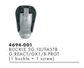 FECHO BOTAS SG10/FASTBACK/GX1 PRETO - 4694-001