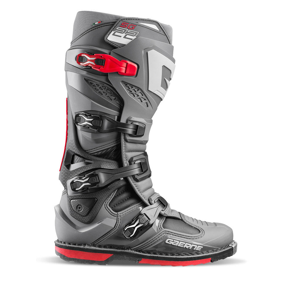 BOTAS GAERNE MX SG22 ANTRACITE/PRETO/VERMELHO (2262-007) - 45