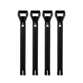 FIVELAS EXTRA LONGAS PRETAS 4683-001 (KIT 4 PCS)