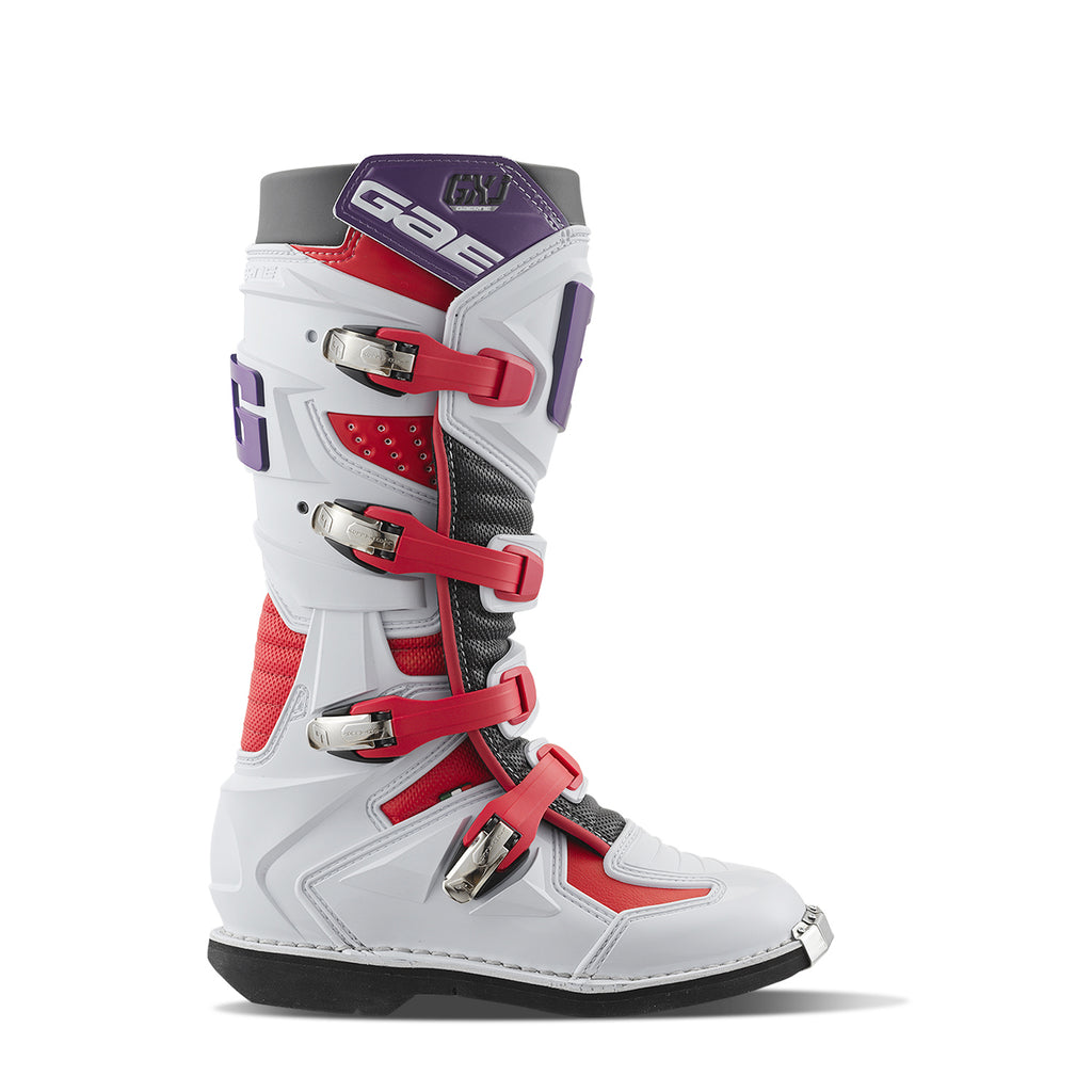 BOTAS GAERNE MX GXJ BRANCO/VERMELHO/VIOLETA (2169-025) - 39