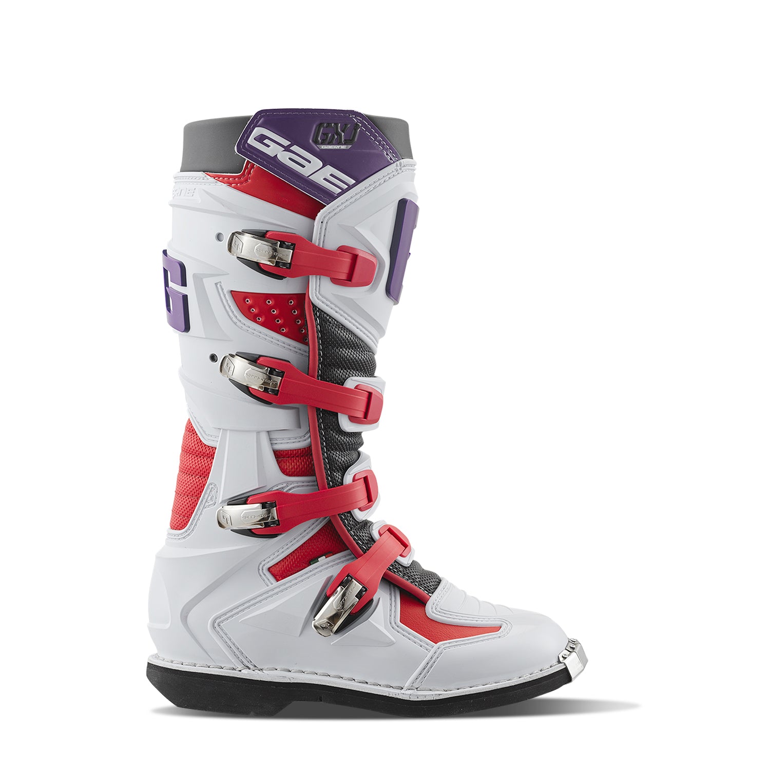 BOTAS GAERNE MX GXJ BRANCO/VERMELHO/VIOLETA (2169-025) - 39