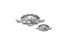 H01-2991 EMBLEMA AUTOCOLANTE V-TWIN 80MM