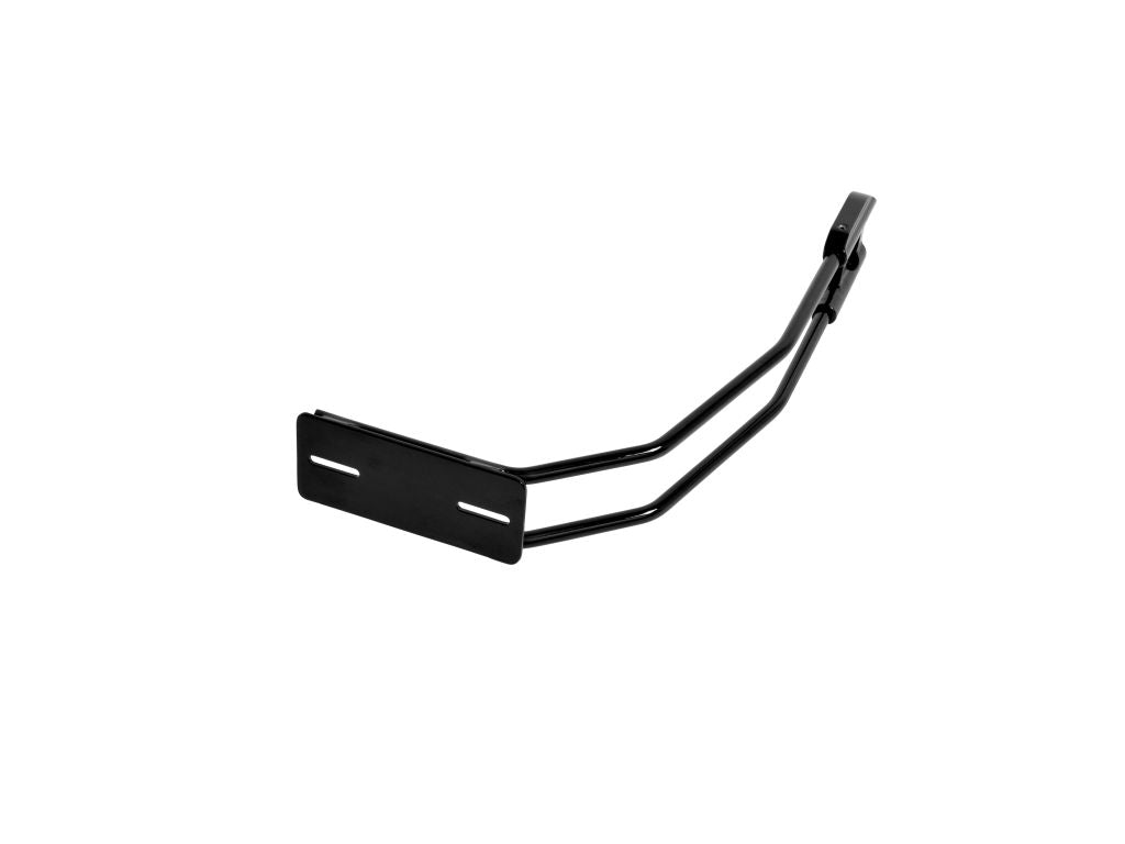 H59-0400B SUPORTE MATRICULA CENTRAL P/ RODA TRAS PRETO