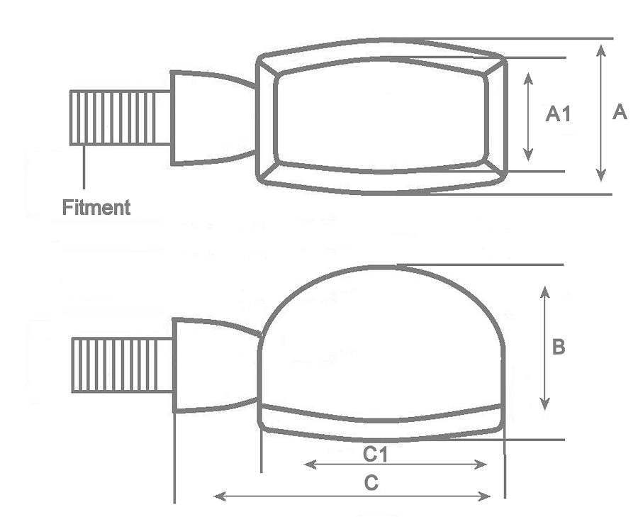 H68-5001B PISCAS BULLET (2) VDR BRC LAMP AMBAR PRETO