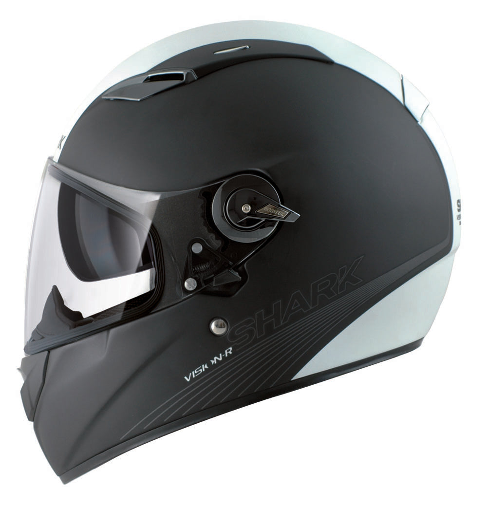 CAPACETE SHARK VISION-R ST BECOOL MAT PRT/BRC/PRATA (KWS) - XL  -