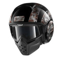 CAPACETE SHARK DRAK DOGTAG PRETO CROMADO (KUK) - XL -