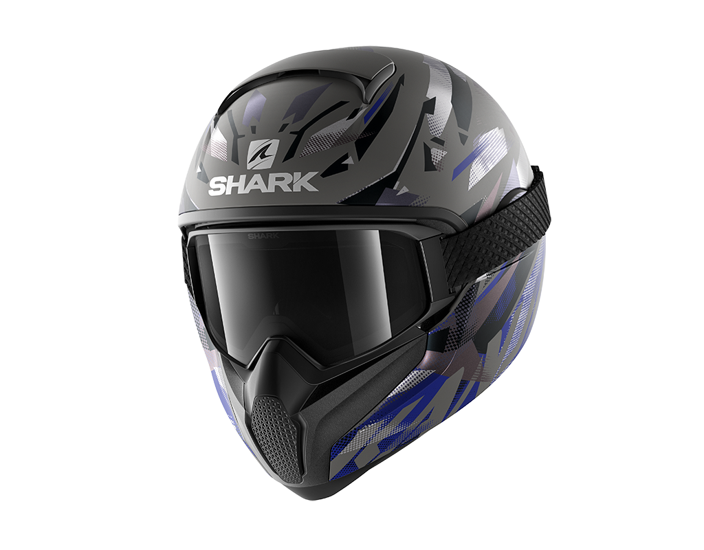 CAPACETE SHARK VANCORE 2 KANHJI MAT ANT/PRT/AZL (AKB) - S -