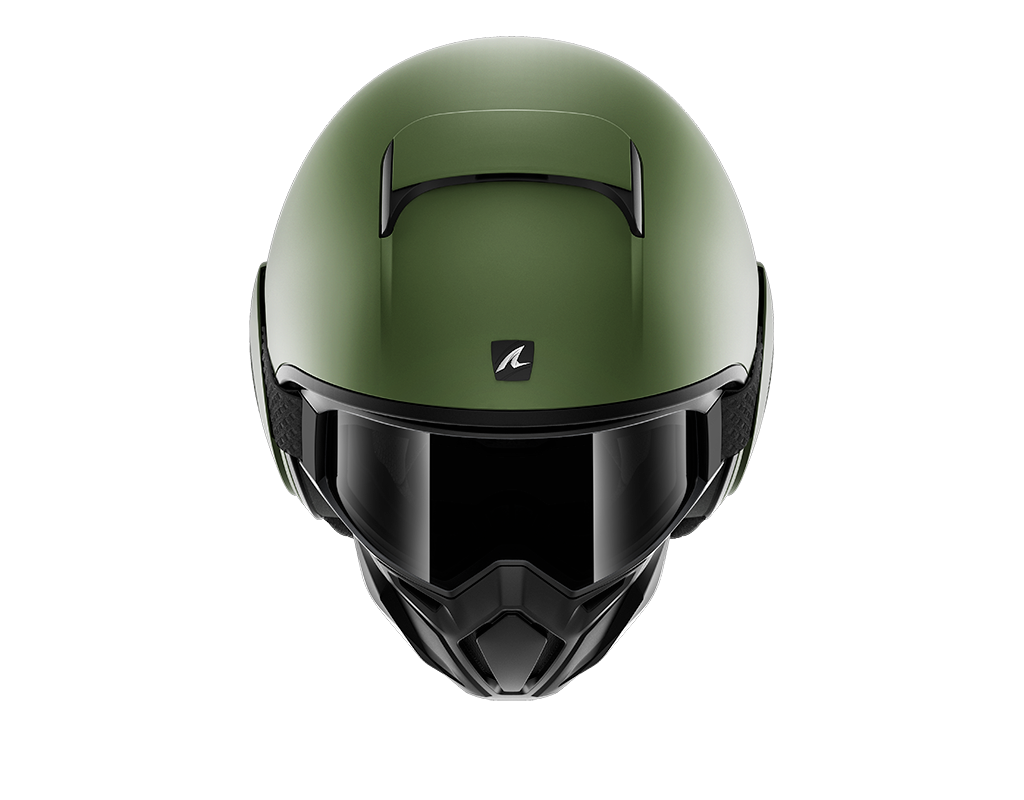 CAPACETE SHARK STREET DRAK BLANK MAT VERDE (GMA) - XL -