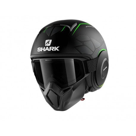 CAPACETE SHARK STREET DRAK HUROK MAT PRT/VRD/PRT (KGK) - M -