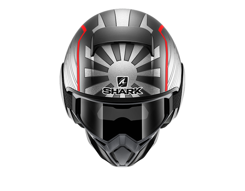 CAPACETE SHARK STREET DRAK ZARCO MAT ANT/PRATA/VRM (ASR) - M-