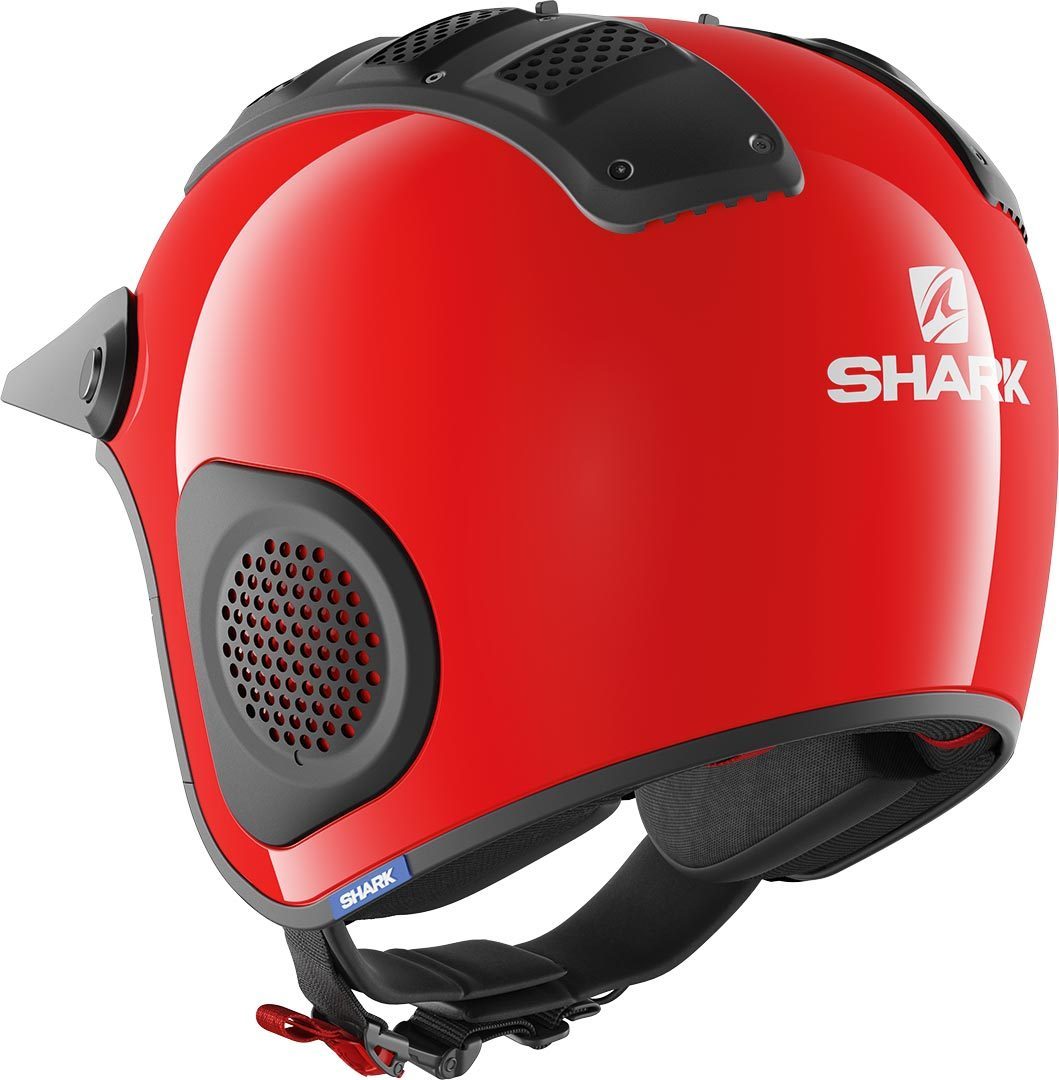 CAPACETE SHARK ATV-DRAK BLANK VERMELHO (RED) - L -