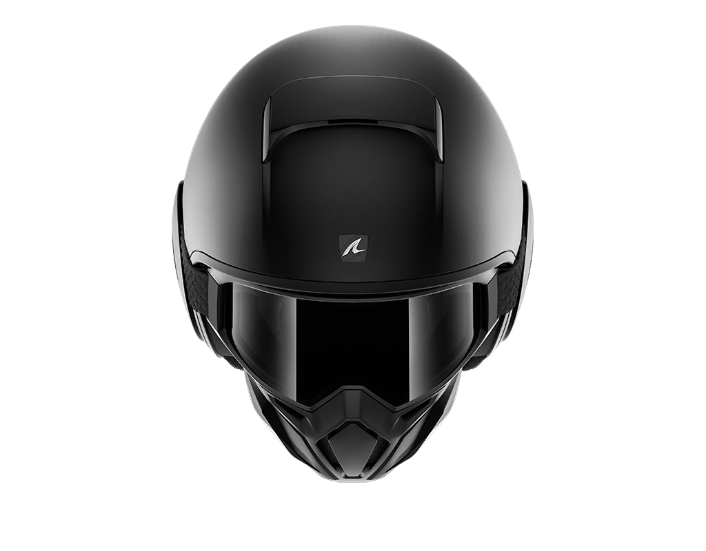 CAPACETE SHARK STREET DRAK BLANK MAT PRETO (KMA) - XS -