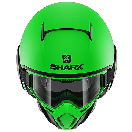 CAPACETE SHARK STREET DRAK NEON SERIE MAT VERD/PRT (GKK) - L -