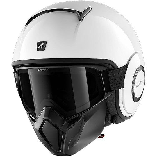 CAPACETE SHARK STREET DRAK BLANK BRANCO (WHU) - M -