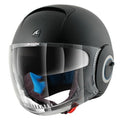 CAPACETE SHARK NANO BLANK MAT PRETO (KMA) - M -