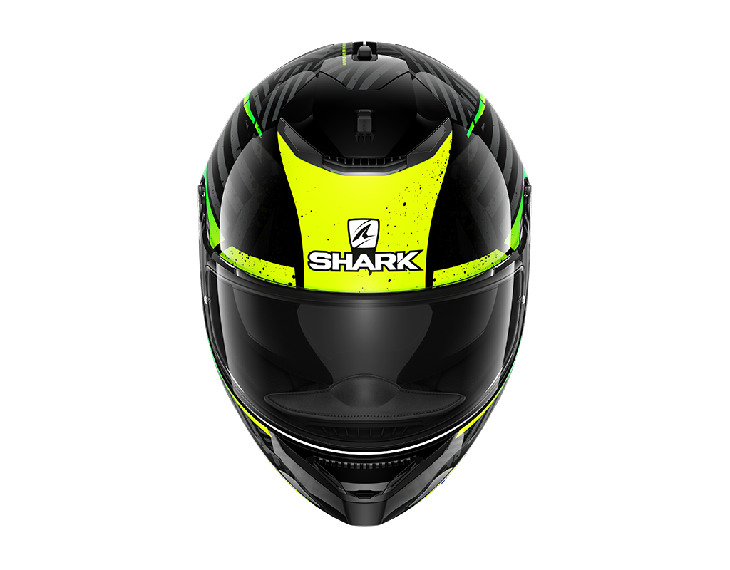CAPACETE SHARK SPARTAN KOBRAK PRT/AMA/VRD (KYG) - XL -