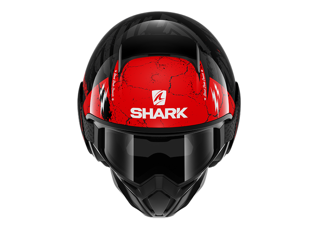 CAPACETE SHARK STREET DRAK CROWER PRT/ANT/VRM (KAR) - L -