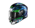 CAPACETE SHARK SKWAL 2 SWITCH RIDERS 2 PRT/AZ/VRD (KBG) - S -