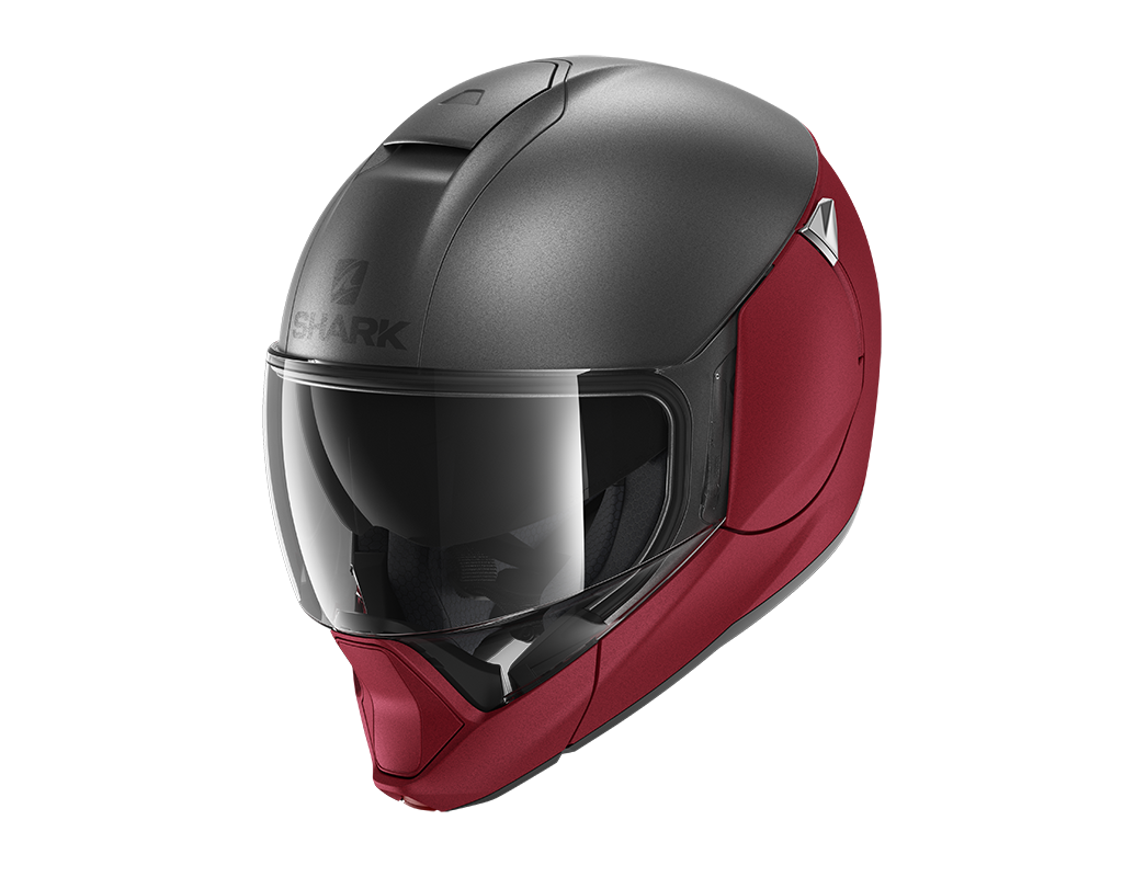 CAPACETE SHARK EVOJET DUAL BLANK VRM/ANT MAT (RAR) - M -