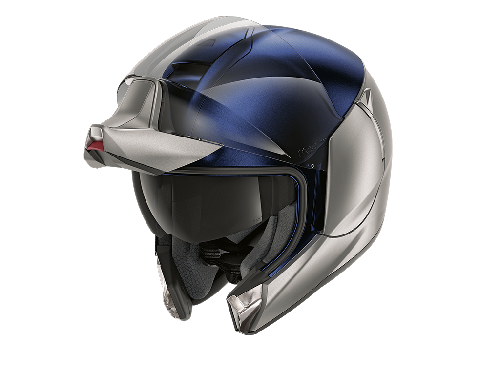 CAPACETE SHARK EVOJET DUAL BLANK PRATA/AZUL/PRATA MAT (SBS) - S -