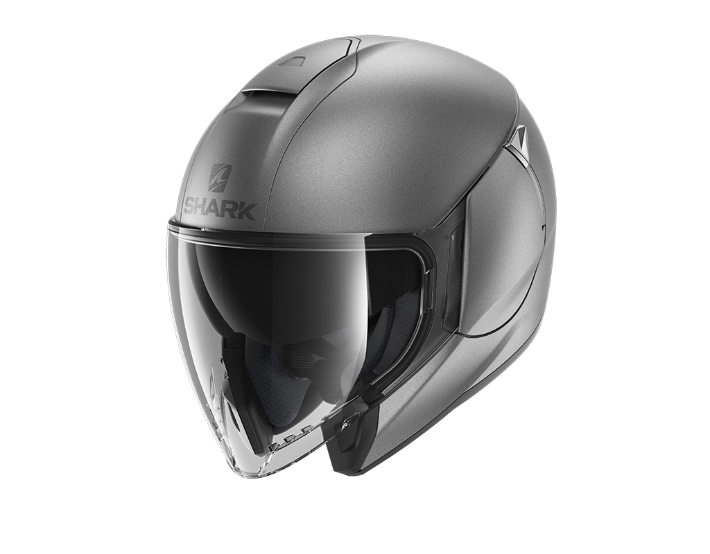 CAPACETE SHARK CITYCRUISER BLANK ANTRACITE MAT (AMA) - S -