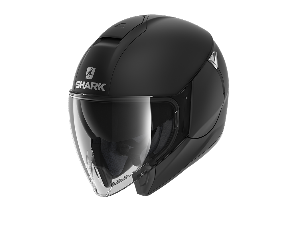 CAPACETE SHARK CITYCRUISER BLANK PRETO MAT (KMA) - XS -