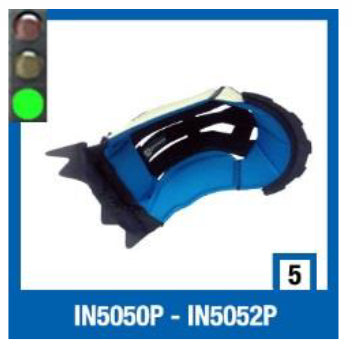 IN5050P FORRO INTERIOR SHARK SPARTAN/CARBON - M