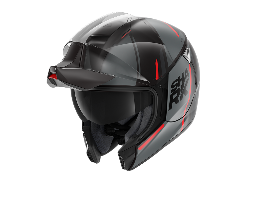 CAPACETE SHARK EVOJET VYDA MAT PRT/ANT/VRM (KAR) - L -