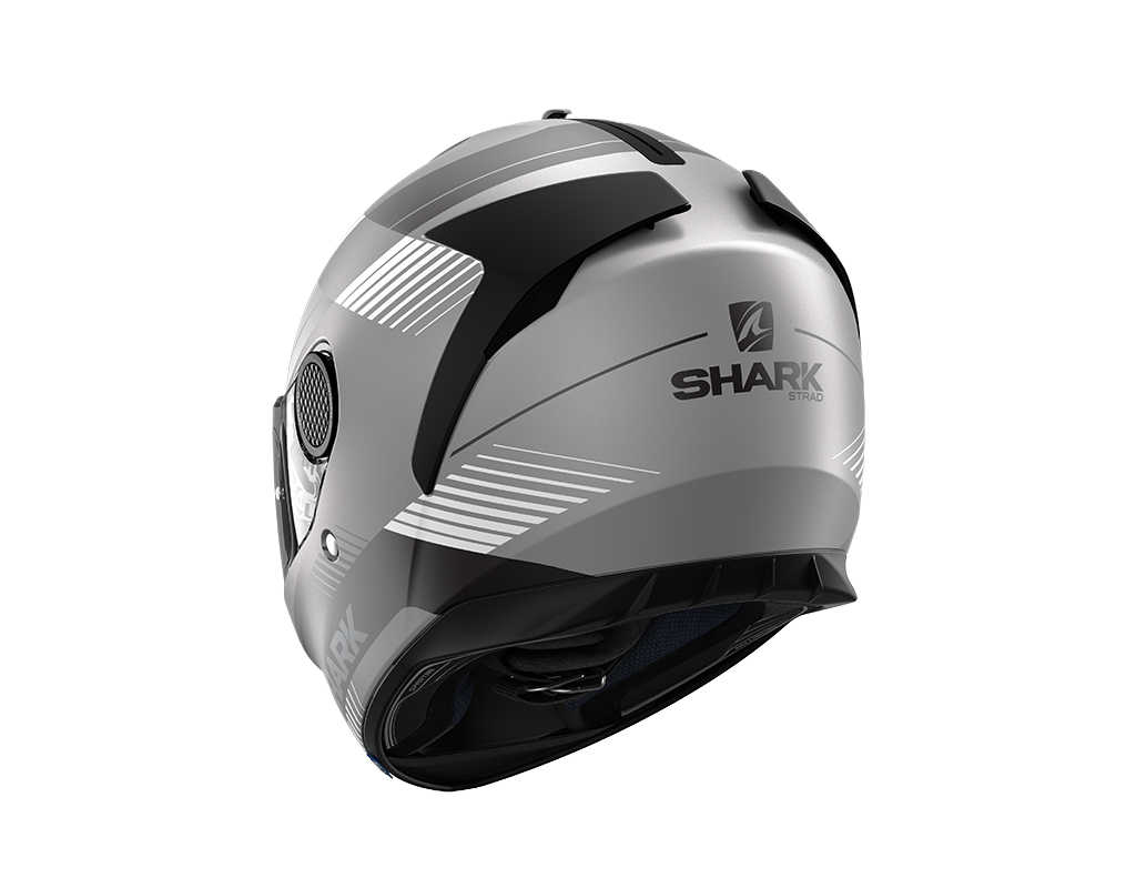 CAPACETE SHARK SPARTAN STRAD MAT ANT/PRT/PRATA (AKS) - L -