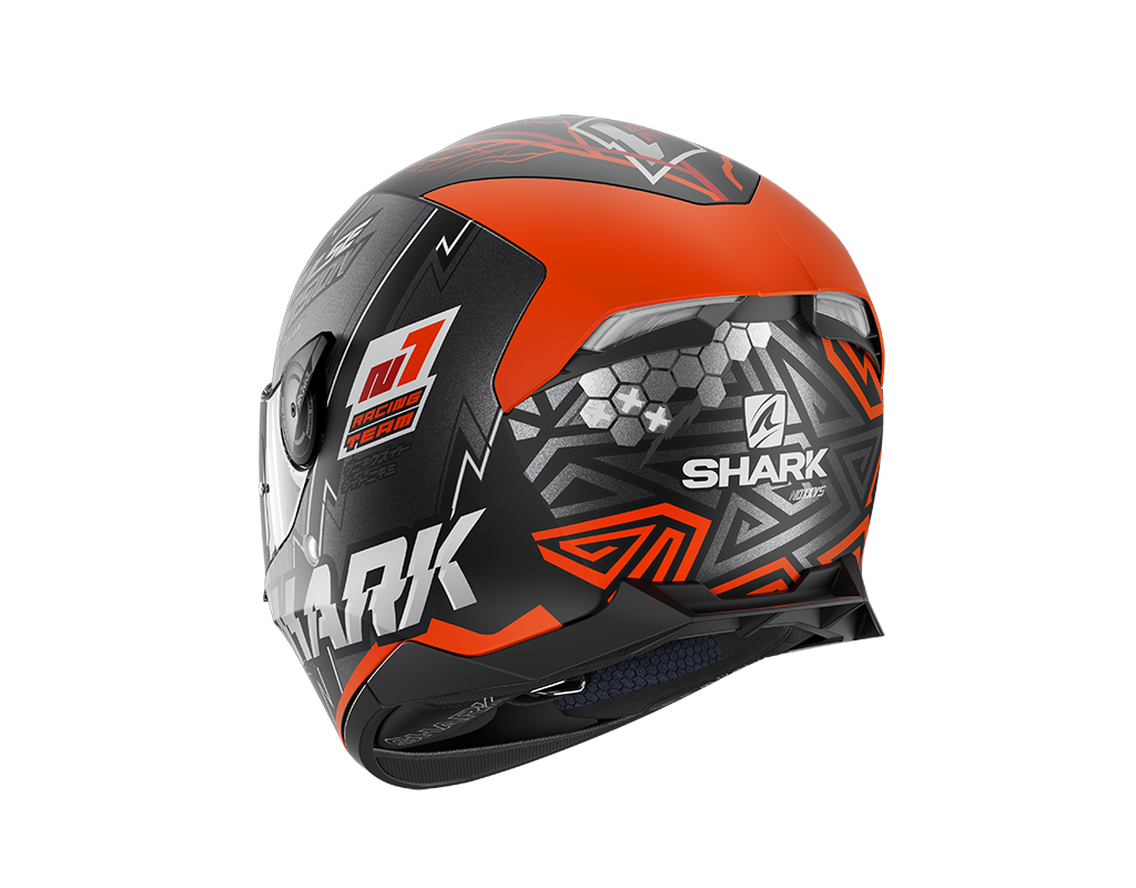 CAPACETE SHARK SKWAL 2 NOXXYS MAT PRT/LAR/PRATA (KOS) - XL -