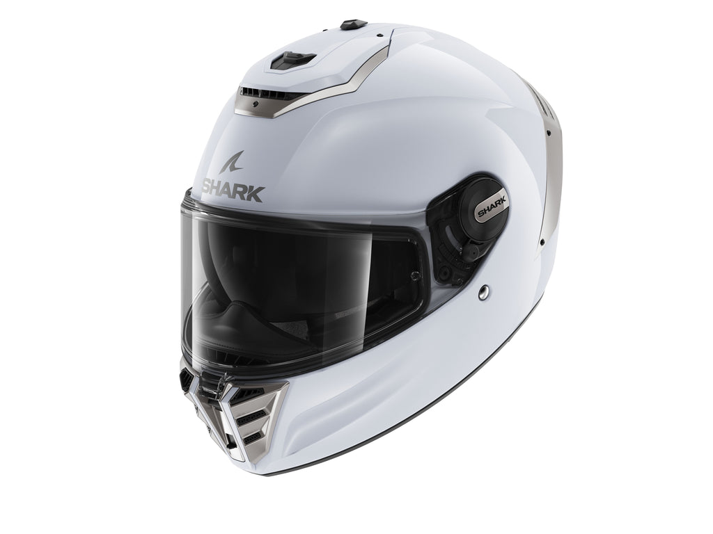 CAPACETE SHARK SPARTAN RS BLANK BRANCO GELO (W01) - L -