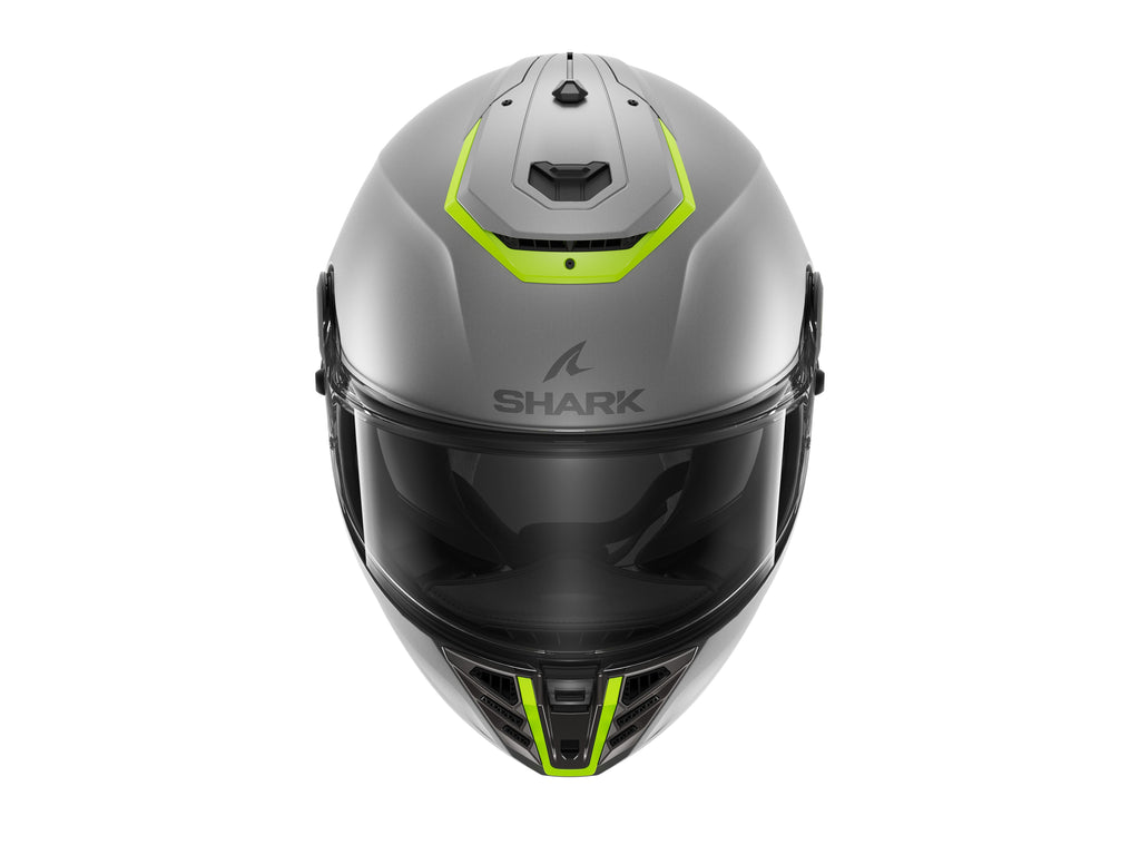 CAPACETE SHARK SPARTAN RS BLANK MAT SP PRATA/AMARELO/PRATA (SYS) - XL -