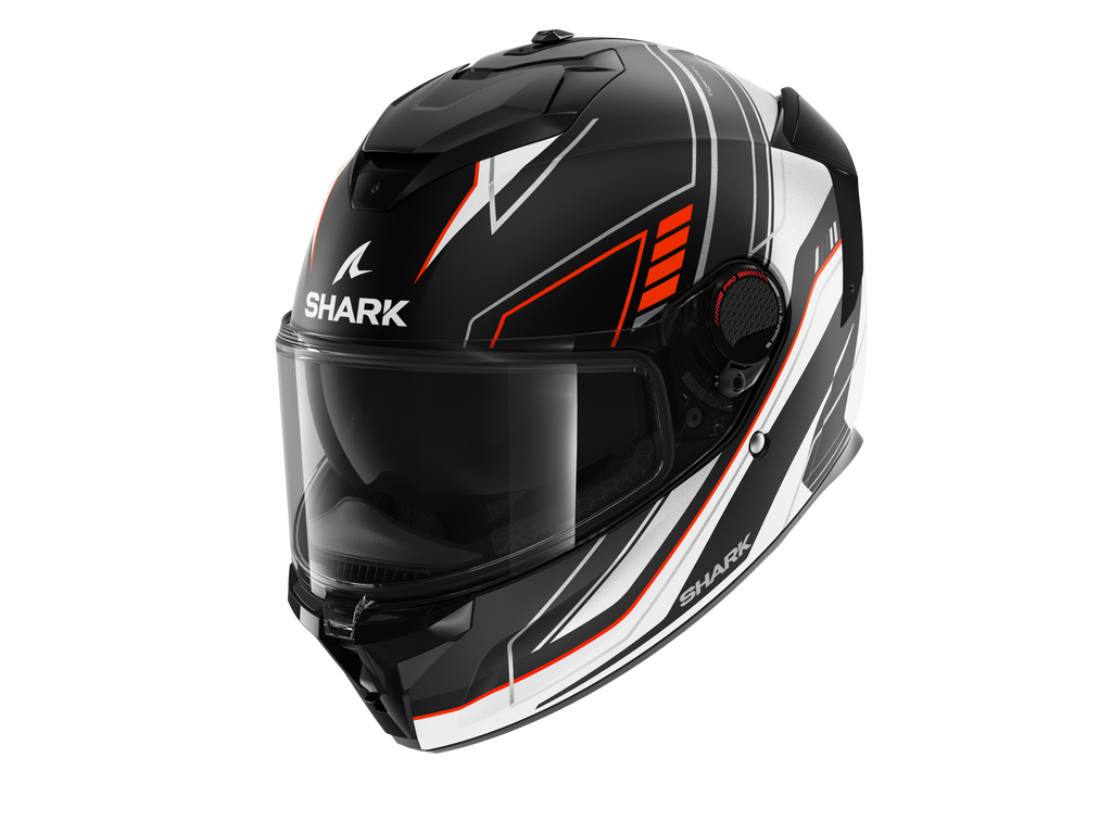 CAPACETE SHARK SPARTAN GT PRO TORYAN MAT PRT/LRJ/PRATA (KOS) - M -